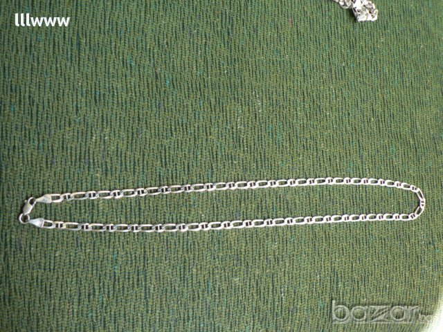 Сребърно ланче 925, снимка 6 - Колиета, медальони, синджири - 10965291