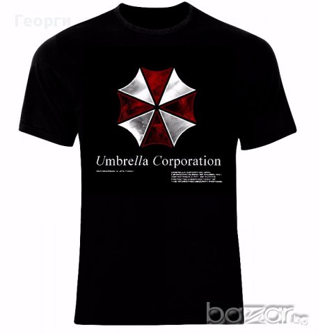 Заразно Зло Resident Evil Umbrella Corporatio​n Logo Тениска Мъжка/Дамска S до 2XL, снимка 1 - Тениски - 14036540