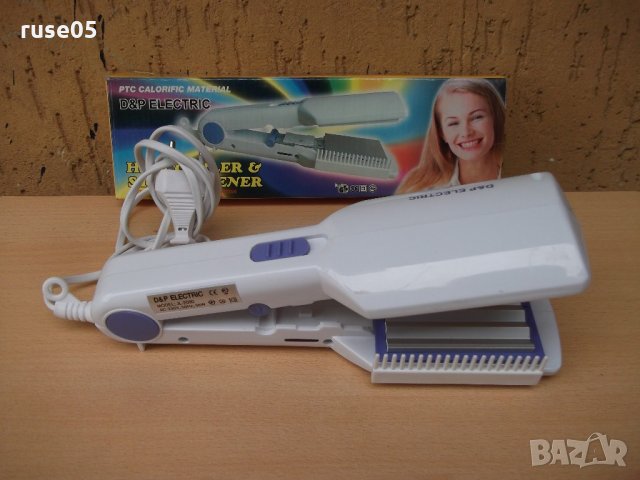 Маша за къдрене и изправяне електрическа с четка работеща, снимка 2 - Други стоки за дома - 21976403