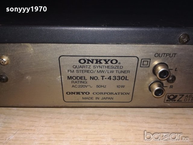 onkyo t4330l-tuner-made in japan-внос швеция, снимка 6 - Ресийвъри, усилватели, смесителни пултове - 20129158