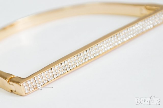 Дамска гривна с позлата и кристали Swarovski марка Musaventura, снимка 6 - Гривни - 22613117