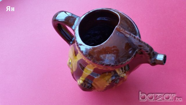 Красива Българска Качествена Стара Ретро Керамика 'Кана', снимка 4 - Антикварни и старинни предмети - 17928328