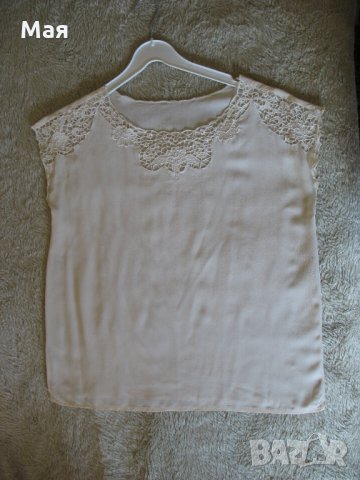 Нова блуза естествена коприна с бяла българска бродерия, снимка 8 - Ризи - 23757232