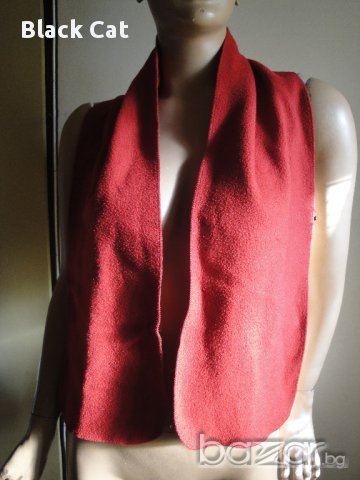 Нов кокетен червен зимен дамски шал, наметка, болеро, в цвят: бордо, снимка 6 - Шалове - 8472772