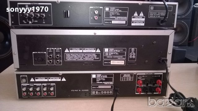Toshiba tuner+deck+amplifier-внос швеицария, снимка 5 - Ресийвъри, усилватели, смесителни пултове - 13277037