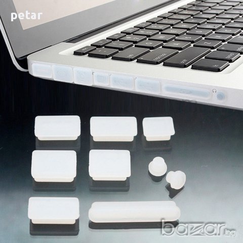 Комплект силиконови тапи против прах за MacBook Pro 13" 15" различни цветове  , снимка 2 - Клавиатури и мишки - 16673677