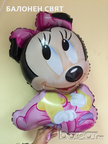 ПРОМОЦИЯ - Фолиен балон ”Мики Маус”, декорации с балони, Хелий, доставка , снимка 3 - Надуваеми играчки - 20279977
