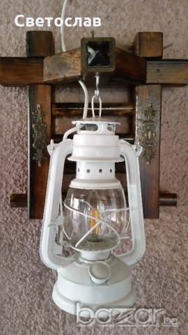 Стенна лампа фенер - Ретро аплик винтидж, снимка 6 - Лампи за стена - 21071295