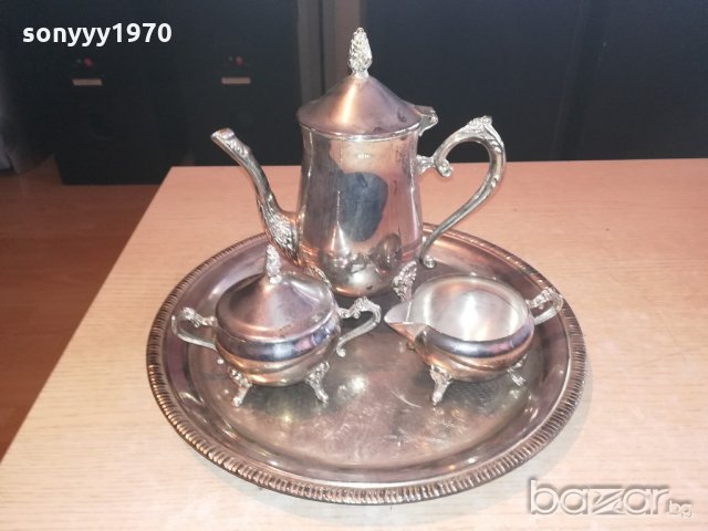 ретро комплект за сервиране на чаи/кафе-внос швеицария, снимка 1 - Колекции - 20962796