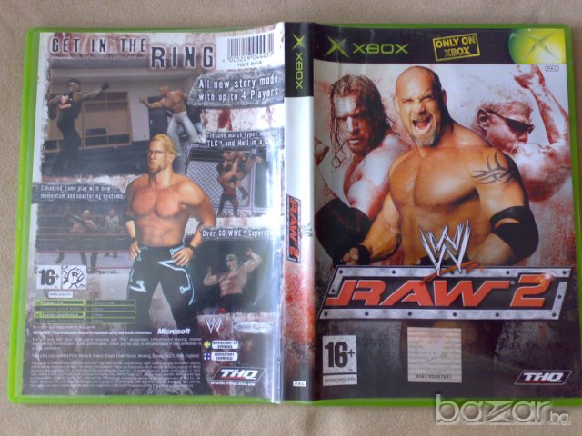 xbox /  WWE Raw 2	 - Xbox оригинална игра, снимка 1 - Игри за Xbox - 7520950