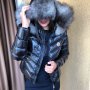 Дамско яке с лисица с ластик Moncler код55, снимка 1 - Якета - 23090096