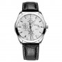 Duoya мъжки стилен часовник с кожена каишка дата официален, снимка 1 - Мъжки - 20694095