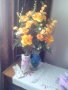 Декоративна ваза с рози, снимка 4