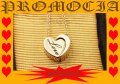 Елегантно позлатено с 18 карата злато Колие с форма на Сърце №12 , снимка 1 - Колиета, медальони, синджири - 11501120