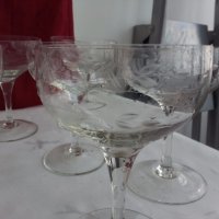 стъклени чаши гравирани, снимка 11 - Антикварни и старинни предмети - 19581310