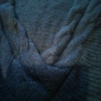 Пуловер H&M в тъмно синьо. Намаление!, снимка 4 - Блузи с дълъг ръкав и пуловери - 23656570