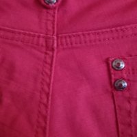 червени дънкови къси панталонки , снимка 5 - Къси панталони и бермуди - 21815237