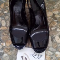 Черни силиконови обувки на платформа италиански  Kartell, снимка 6 - Сандали - 18005255