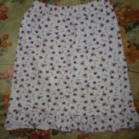 детска пола на лилави цветя, снимка 1 - Детски рокли и поли - 22211002