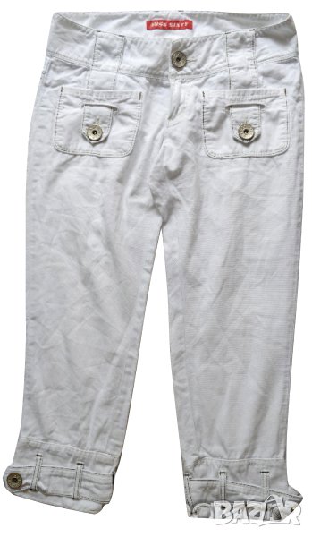 Miss Sixty ® дамски панталон бял 3/4 100% памук, снимка 1