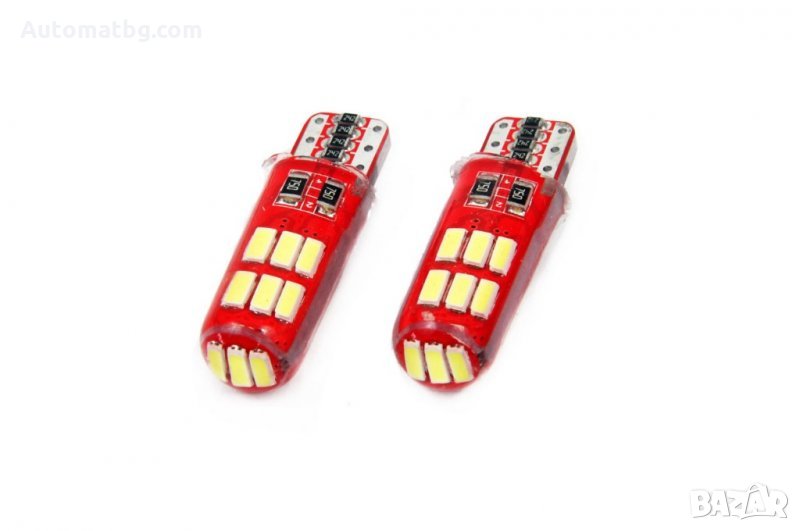 Крушка светодиодна LED VERTEX CANBUS 15SMD 4014 T10e (W5W) SILCA бял 12V, снимка 1