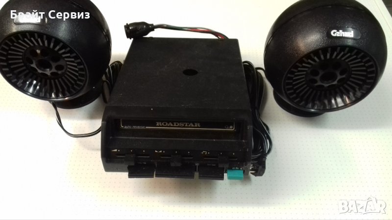 Ретро касетофон Роудстар с колонки, снимка 1