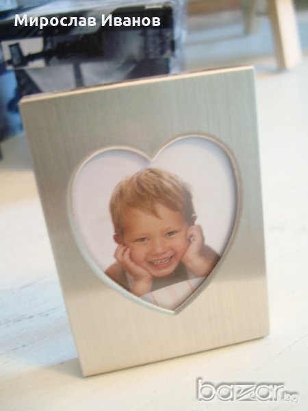 фоторамка "Сърце "от метал , снимка 1