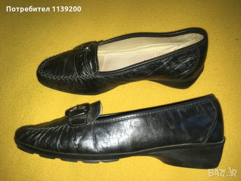  Boissy 36 естествена кожа френски дамски обувки анатомична стелка, снимка 1