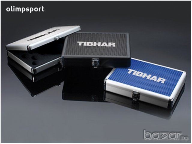 Калъфка за тенис на маса Tibhar ALUM CUBE черна,синя,сребриста  нова , снимка 1