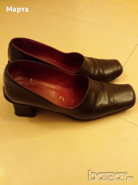 Дамски черни обувки естествена кожа, снимка 1