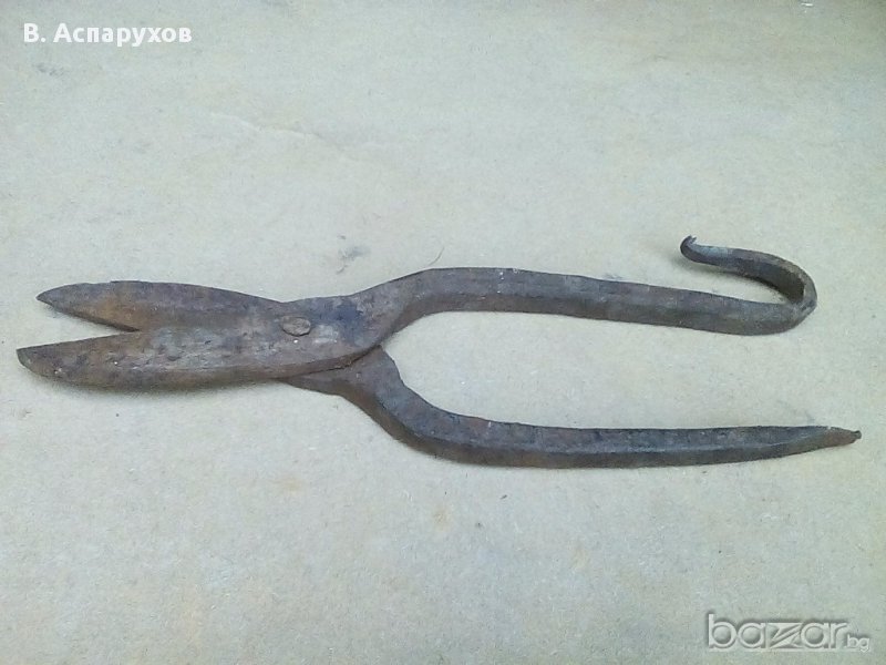 Стара ножица за  ламарина , снимка 1