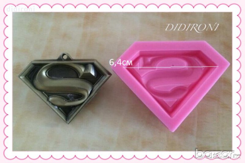 Молд СУПЕРМЕН за фондан и други моделиращи маси, снимка 1