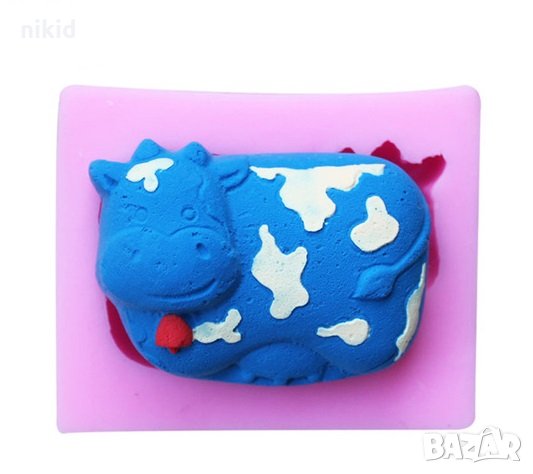 Milka крава Милка голям дълбок силиконов молд форма декорация торта фондан шоколад гипс сапун