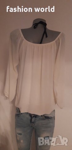 Дамска блуза с колие, снимка 8 - Блузи с дълъг ръкав и пуловери - 25114615