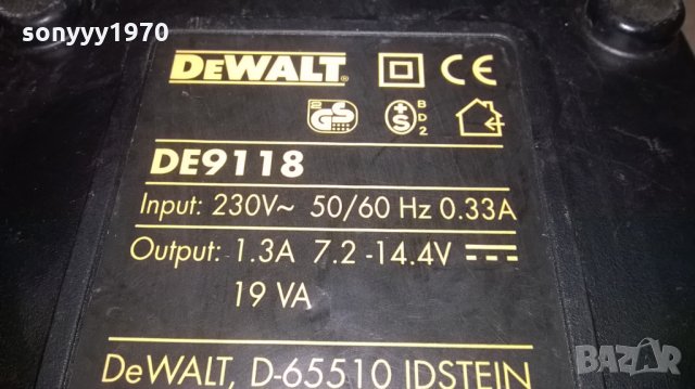 dewalt de9118 charger 7.2-14.4v-внос англия, снимка 8 - Винтоверти - 23598682