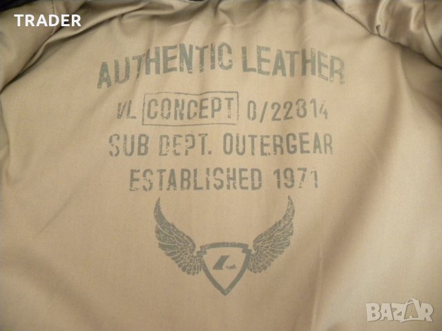 Мъжко кожено яке естествена кожа  велур, снимка 15 - Якета - 22988342