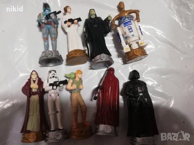 Star Wars Междузвездни войни PVC фигурки пластмасови на стенд за игра и украса торта топер, снимка 4 - Фигурки - 22353879