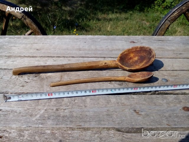 Старинна Дървена лъжица,лъжици