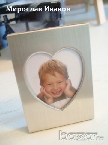 фоторамка "Сърце "от метал , снимка 1