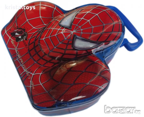 Метална касичка с дръжка Спайдърмен, снимка 1
