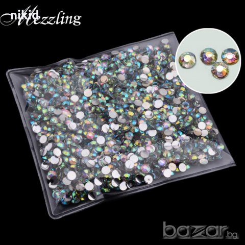 3 мм 1000 бр хамелеон блестящи  камъчета капси декорация 3д ефект за нокти маникюр и не само
