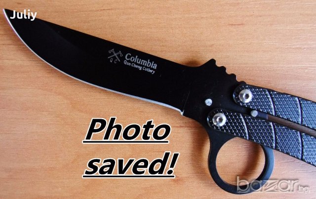 Сгъваем нож Columbia /пеперуда/, снимка 6 - Ножове - 19416953