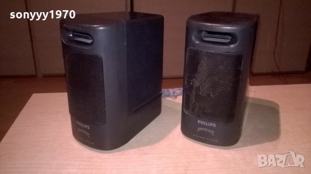 philips-2 броя тонколони-18х16х10см-внос швеицария, снимка 4 - Тонколони - 24578140
