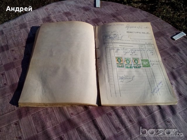 Старинен фактурник, снимка 5 - Антикварни и старинни предмети - 19612150