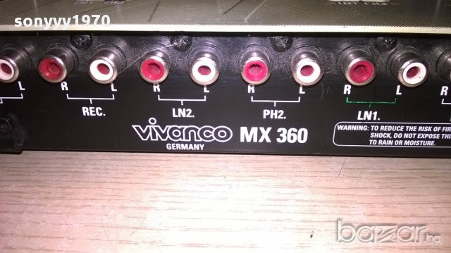 Vivanco mx 360-germany-внос швеицария, снимка 10 - Ресийвъри, усилватели, смесителни пултове - 17631737