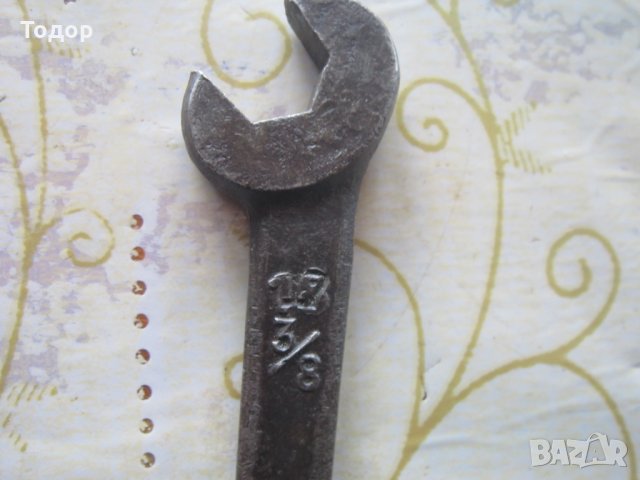 Стар армейски военен ключ 18 и три осми , снимка 3 - Ключове - 25698132