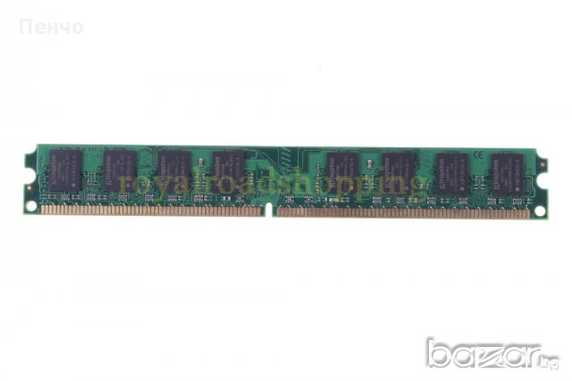 РАМ Памет с ниска плътност за Intel процесор 4GB 2x2GB DDR2 800MHz RAM PC2 6400U CL6 DIMM -Desktop-п, снимка 6 - RAM памет - 20297564