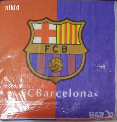 FCB ФК Барселона Barcelona футболни 10 парти салфетки рожден ден 