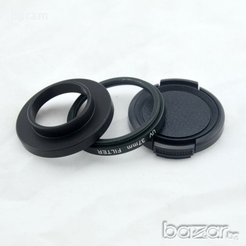 Комплект UV филтър 52mm, преходник и капак OEM за GoPro Hero 3/3+ , снимка 2 - Обективи и филтри - 17110744