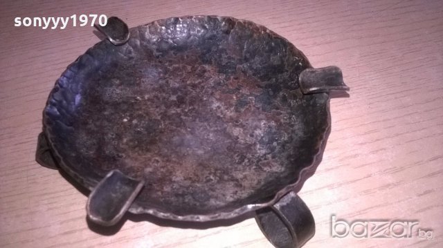 пепелник от ковано желязо-14см, снимка 2 - Антикварни и старинни предмети - 18225149